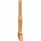 Ekena Millwork Saratoga Timber Gable Bracket, Western Red Cedar, 84"W x 42"H x 3 1/2"D x 5 1/2"F, 12/12 Pitch GBW084X42X0406SAR00SWR - alternate 5